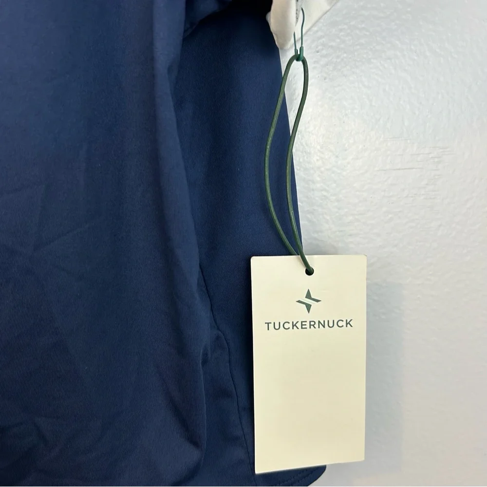 NWT Tuckernuck Sport Navy Blue Knotty Maya Tie Waist Top  Size Large - Picture 10 of 14